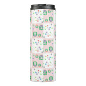 Kleurrijk vogelpatroon voor kinderen thermosbeker (Achterkant)