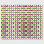 Kleurrijk vogelverlooppapier cadeaupapier (Vlak)