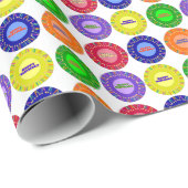 Kleurrijk vogelverlooppapier cadeaupapier (Rol Hoek)