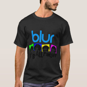 Kleurrijk volksmuziekband kader t-shirt