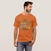 Kleurrijk Volleybal T-shirt –  jaren 70 Vibe (Voorkant volledig)