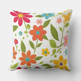 Kleurrijk voorjaar kussen