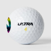 kleurrijk vredesteken golfballen (Logo)
