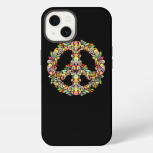 Kleurrijk Vredesteken Liefde 60s 70s Tie Dye Hippi iPhone 13 Hoesje