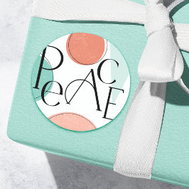 Kleurrijk Vredig  Ronde Sticker