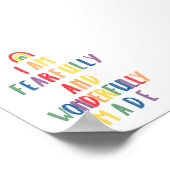 Kleurrijk Vreemd wonderbaarlijk gemaakt print (Hoek)