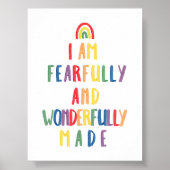 Kleurrijk Vreemd wonderbaarlijk gemaakt print (Voorkant)