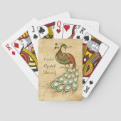 Kleurrijk Vrijgezellenfeest Pokerkaarten (Achterkant)