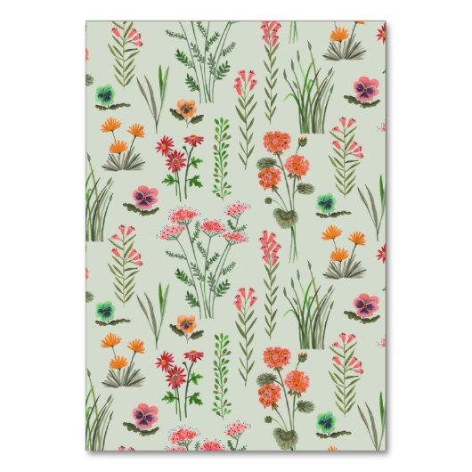 Kleurrijk Vrijgezellenfeest van wilde bloemen Kaart (Achterkant)