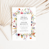 Kleurrijk Vrijgezellenfeest van wilde bloemen Kaart