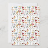 Kleurrijk Vrijgezellenfeest van wilde bloemen Kaart (Achterkant)