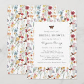 Kleurrijk Vrijgezellenfeest van wilde bloemen Kaart (Voorkant / Achterkant)