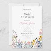 Kleurrijk Vrijgezellenfeest van wilderbloem Kaart (Voorkant)