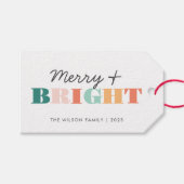 Kleurrijk Vrolijk en helder Cadeaulabel (Voorkant (Horizontaal))