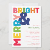 Kleurrijk Vrolijk en helder feestje Kaart (Voorkant)