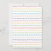 Kleurrijk Vrolijk en helder feestje Kaart (Achterkant)