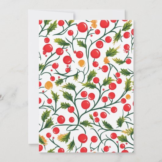 Kleurrijk vrolijk en helder kerstfeest (Achterkant)