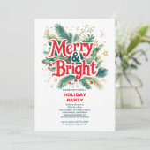 Kleurrijk  vrolijk en helder kerstfeest (Staand voorkant)