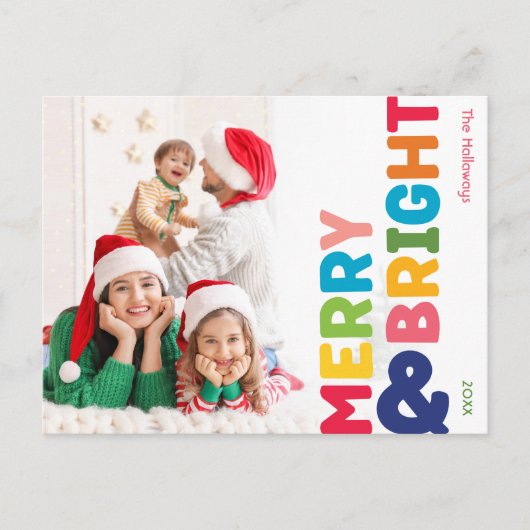 Kleurrijk Vrolijk en helder vakantie Briefkaart (Voorkant)