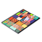 Kleurrijk, vrolijk, gastvrij, helder notitieboek (Linkerzijde)