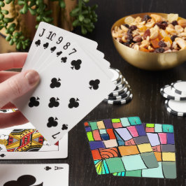 Kleurrijk, vrolijk, gastvrij, helder pokerkaarten