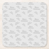 Kleurrijk Vrolijk Kerstmisontwerp Kartonnen Onderzetters (Voorkant)