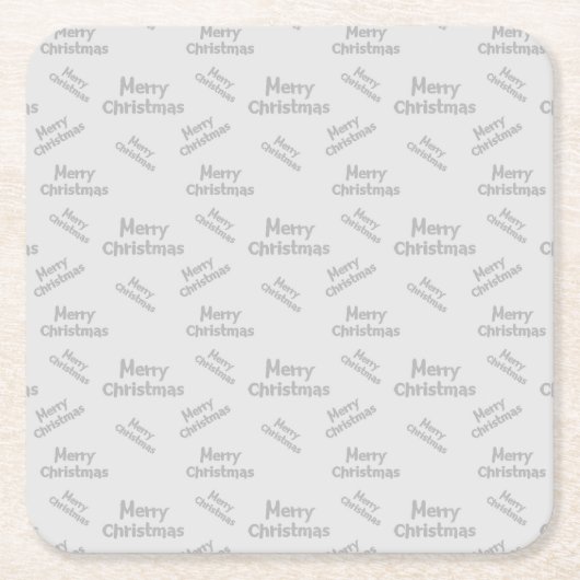 Kleurrijk Vrolijk Kerstmisontwerp Kartonnen Onderzetters (Voorkant)