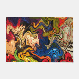 kleurrijk, vrolijk, kleurrijk + patroon, textiel deurmat