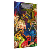 kleurrijk, vrolijk, kleurrijk + patroon, textiel klembord (Rechts)