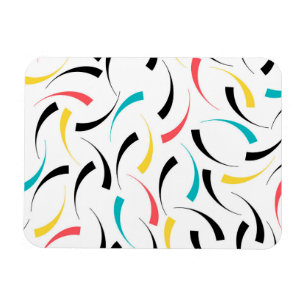 Kleurrijk, vrolijk, modern, trendy urban grafisch magneet