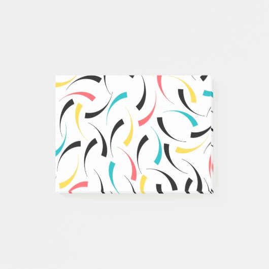 Kleurrijk, vrolijk, modern, trendy urban grafisch post-it® notes (Voorkant)