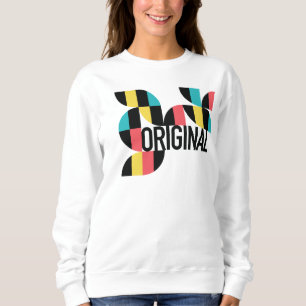 Kleurrijk, vrolijk, trendy design van het originee trui