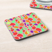 Kleurrijk Vruchtbaar Spectrumpatroon Bier Onderzetter (Linkerzijde)