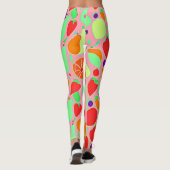 Kleurrijk Vruchtbaar Spectrumpatroon Leggings (Achterkant)