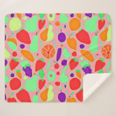 Kleurrijk Vruchtbaar Spectrumpatroon Sherpa Deken (Voorkant (horizontaal))