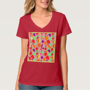 Kleurrijk Vruchtbaar Spectrumpatroon T-shirt