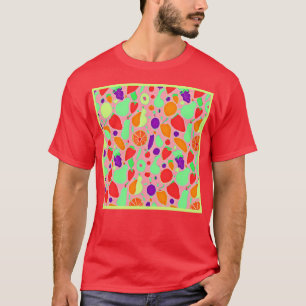 Kleurrijk Vruchtbaar Spectrumpatroon T-shirt