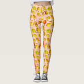 Kleurrijk vruchtpatroon leggings (Voorkant)