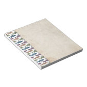 Kleurrijk vun forel vispatroon notitieblok (Schuin)