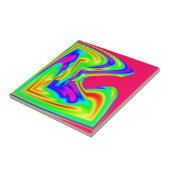 Kleurrijk vun gebold en helder Abstract Tegeltje (Zijkant)