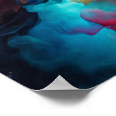 Kleurrijk vuur poster (Hoek)