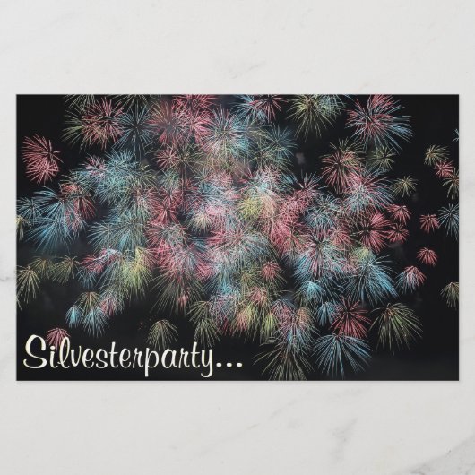 Kleurrijk vuurwerk... flyer (Voorkant)