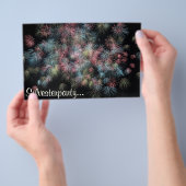 Kleurrijk vuurwerk... flyer (Hand)