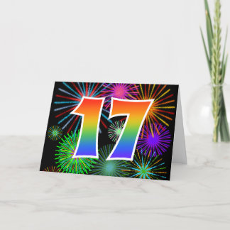 Kleurrijk Vuurwerk + Gebeurtenis van de regenboog Kaart