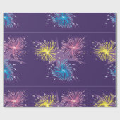 Kleurrijk vuurwerk inpakpapier (Vlak)