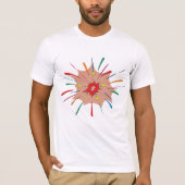 Kleurrijk vuurwerk Mannen T-shirt (Voorkant)