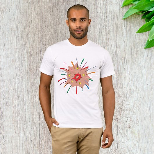 Kleurrijk vuurwerk Mannen T-shirt