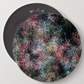 Kleurrijk vuurwerk... ronde button 6,0 cm (Voorkant /achterkant)