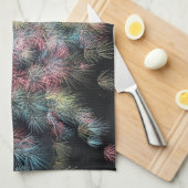 Kleurrijk Vuurwerk Theedoek (Quarter Fold)