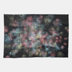 Kleurrijk Vuurwerk Theedoek